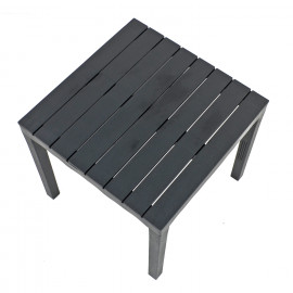 Roma Square Table with Sicily Chair in Anthracite