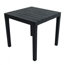 Roma Square Table with Sicily Chair in Anthracite
