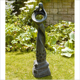 Romantic Twist Black Contemporary Sculpture