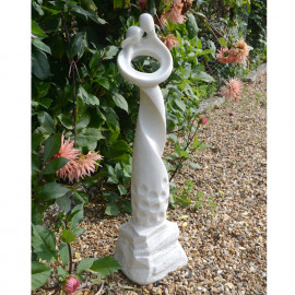 Romantic Twist White Contemporary Sculpture