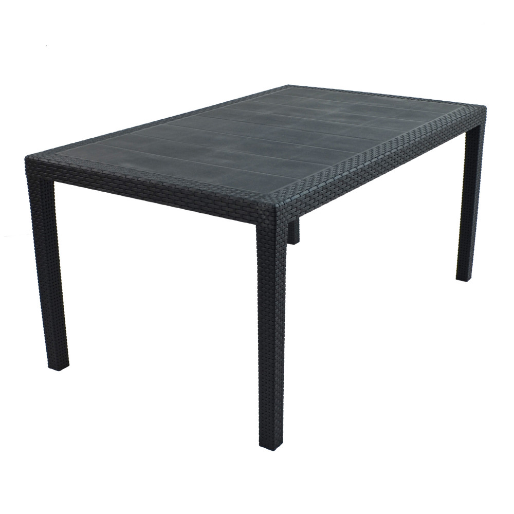 Salerno Rectangular Table in Anthracite Salerno Rectangular Table in Anthracite