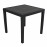 Salerno Square Table with Sicily Chairs in Anthracite