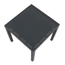 Salerno Square Table with Siena Chairs in Anthracite Salerno Square Table with Siena Chairs in Anthracite