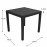 Salerno Square Table with Siena Chairs in Anthracite