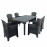 Salerno Table with Sicily Chairs in Anthracite