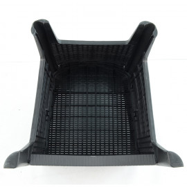 Salerno Table with Sicily Chairs in Anthracite Salerno Table with Sicily Chairs in Anthracite