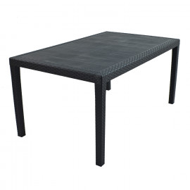 Salerno Table with Sicily Chairs in Anthracite Salerno Table with Sicily Chairs in Anthracite