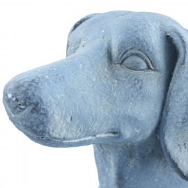 Sausage Dog Planter – blue iron effect Sausage Dog Planter – blue iron effect