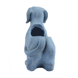 Sausage Dog Planter – blue iron effect Sausage Dog Planter – blue iron effect