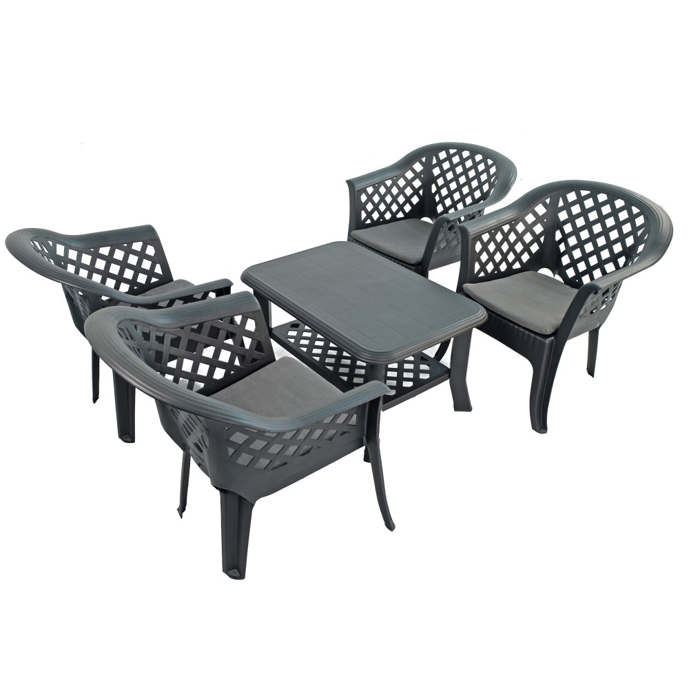 Savona coffee table with 4 Savona chairs