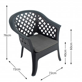 Savona coffee table with 4 Savona chairs