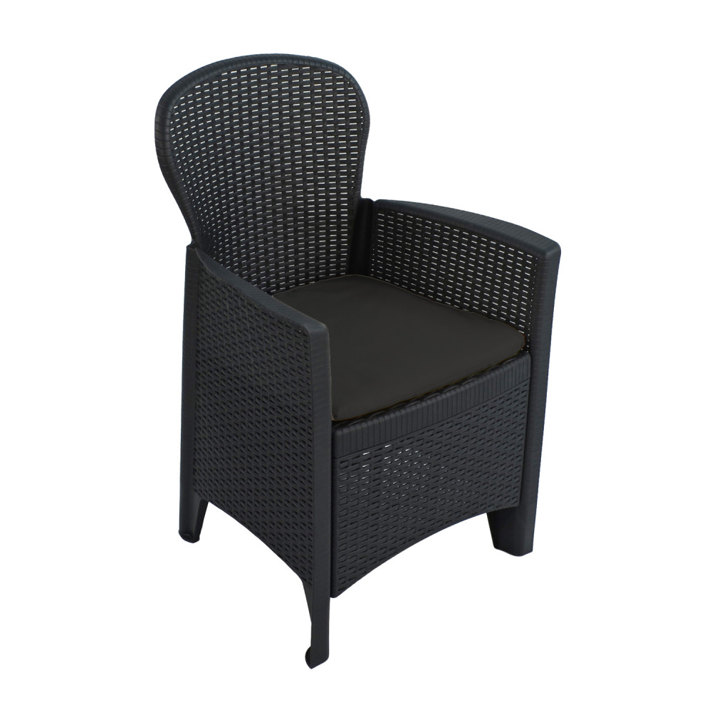 Sicily Armchair (pack of 2) – Anthracite