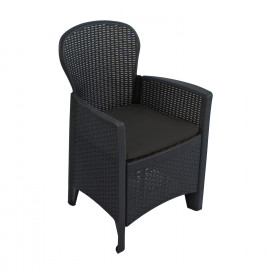 Sicily Armchair (pack of 2) – Anthracite