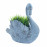 Swan Planter – blue iron effect