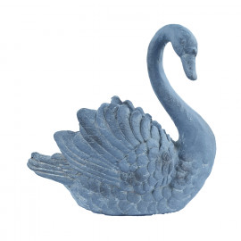 Swan Planter – blue iron effect Swan Planter – blue iron effect