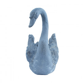 Swan Planter – blue iron effect Swan Planter – blue iron effect