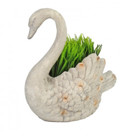 Swan Planter – weathered stone effect Swan Planter – weathered stone effect