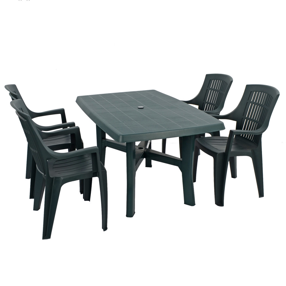 Taranto 4 table with Parma chairs – 2 colour option Taranto 4 table with Parma chairs – 2 colour option
