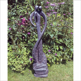 Tender Kiss Black Contemporary Sculpture