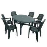 Teramo 6 Table with Parma Chairs – 2 colour option Teramo 6 Table with Parma Chairs – 2 colour option
