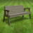 Thistleton garden seat - 3 seat