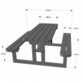 Tinwell Junior Steel Bench  Tinwell Junior Steel Bench