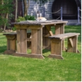 Tinwell Picnic Table And Bench Set