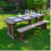 Tinwell Rounded Picnic Table And Bench Set