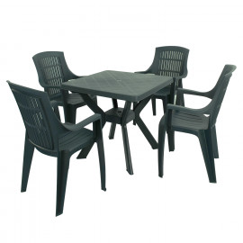 Turin table with Parma chairs- 2 colour option Turin table with Parma chairs- 2 colour option