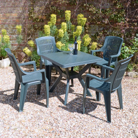 Turin table with Parma chairs- 2 colour option Turin table with Parma chairs- 2 colour option