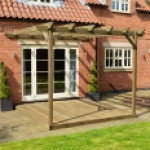 Wall Mounted Pergola and Decking Kit Wall Mounted Pergola and Decking Kit