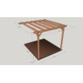 Wall Mounted Pergola and Decking Kit Wall Mounted Pergola and Decking Kit