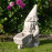 Wheelbarrow Gnome – antique stone effect