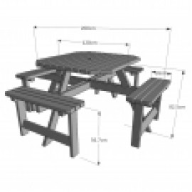 Whitwell Table - With 2 Table Top Options Whitwell Table - With 2 Table Top Options