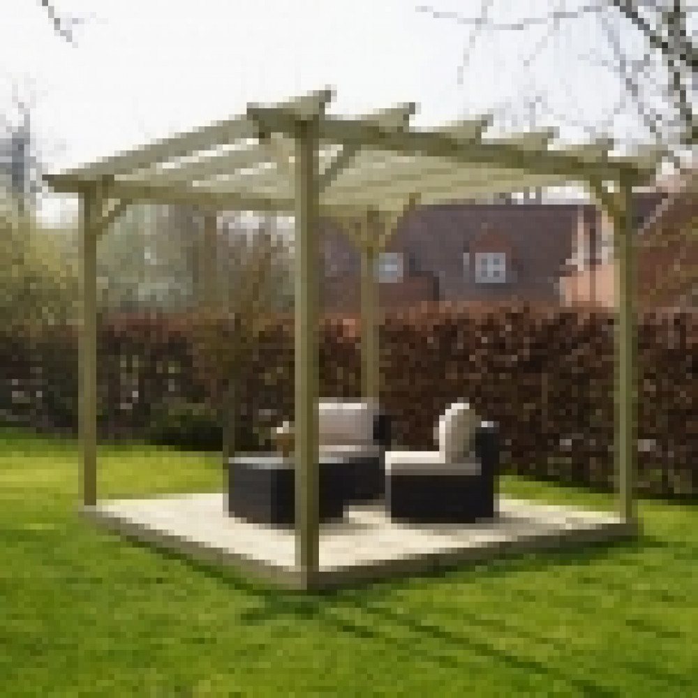 Wooden Pergola and Decking Kit Wooden Pergola and Decking Kit