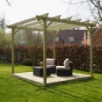 Wooden Pergola and Decking Kit Wooden Pergola and Decking Kit